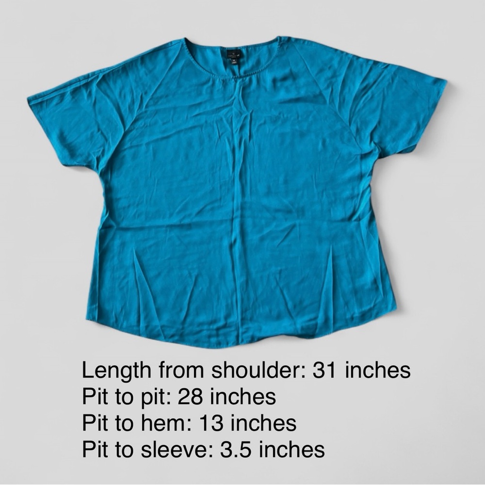 Worthington Turquoise Blouse - Picture 1 of 7